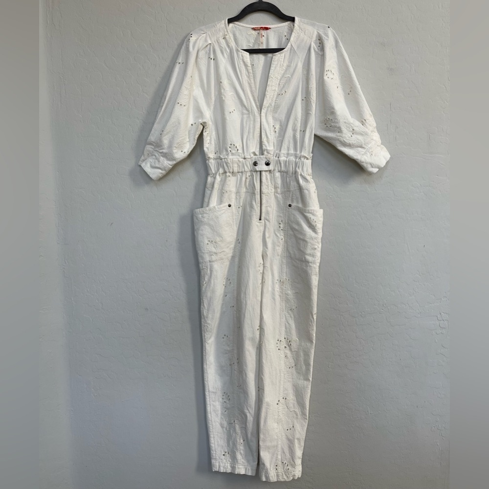 Free People We The Free Loving You Jumpsuit in Ivory size XS - Picture 3 of 13